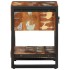 Mesilla de noche multicolor 35x34x45 cm madera maciza