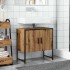 Mueble de lavabo de baño madera roble artisan 60x33x60