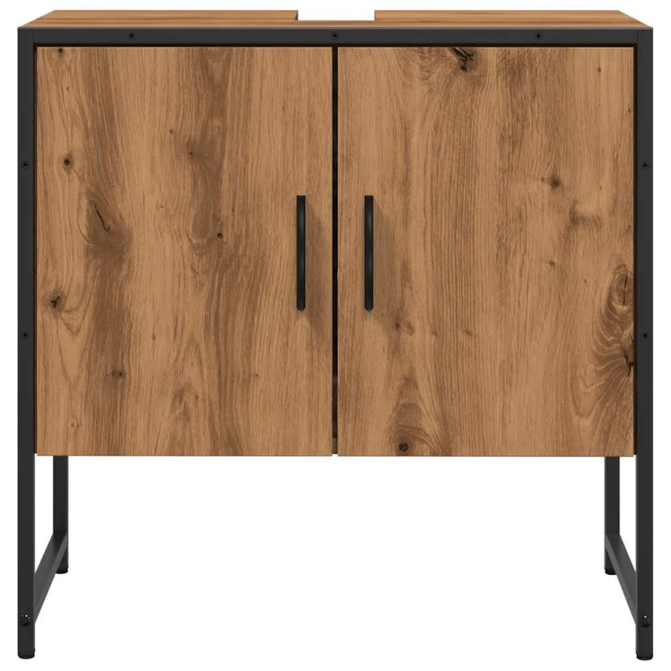 Mueble de lavabo de baño madera roble artisan 60x33x60