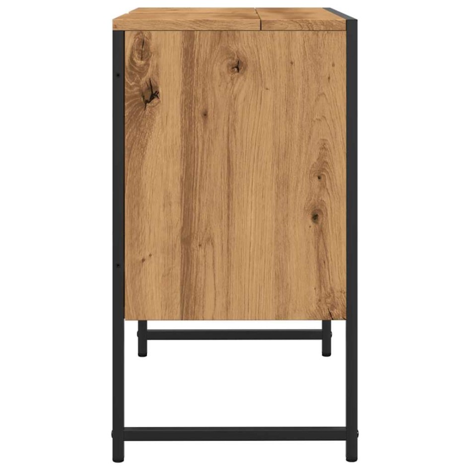 Mueble de lavabo de baño madera roble artisan 60x33x60