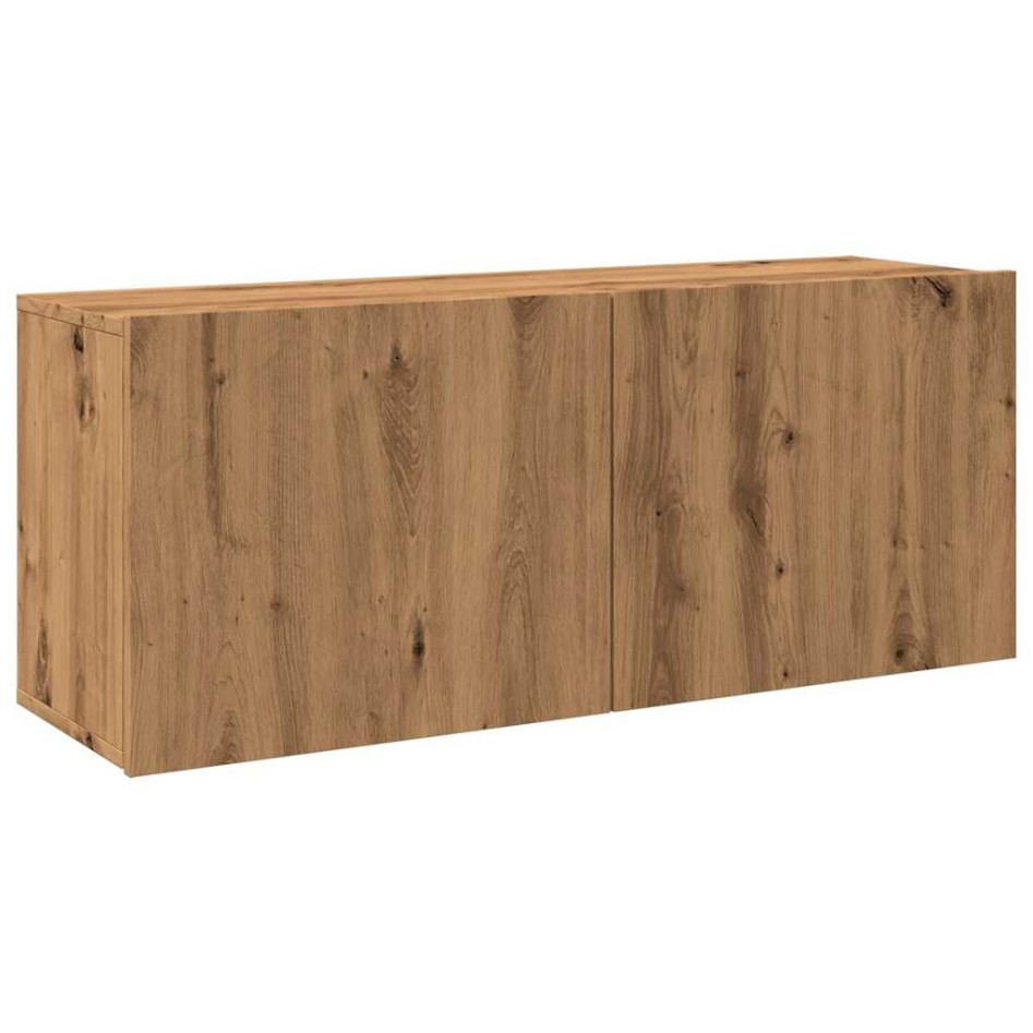 Mueble para TV de pared roble artisian 100x30x41