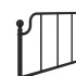 Estructura cama sin colchón con estribo metal negro 90x200
