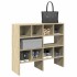 Zapateros 2 uds apilables roble sonoma 89,5x30x40