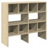 Zapateros 2 uds apilables roble sonoma 89,5x30x40