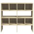 Zapateros 2 uds apilables roble sonoma 89,5x30x40