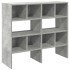 Zapateros 2 uds apilables gris hormigón 89,5x30x40