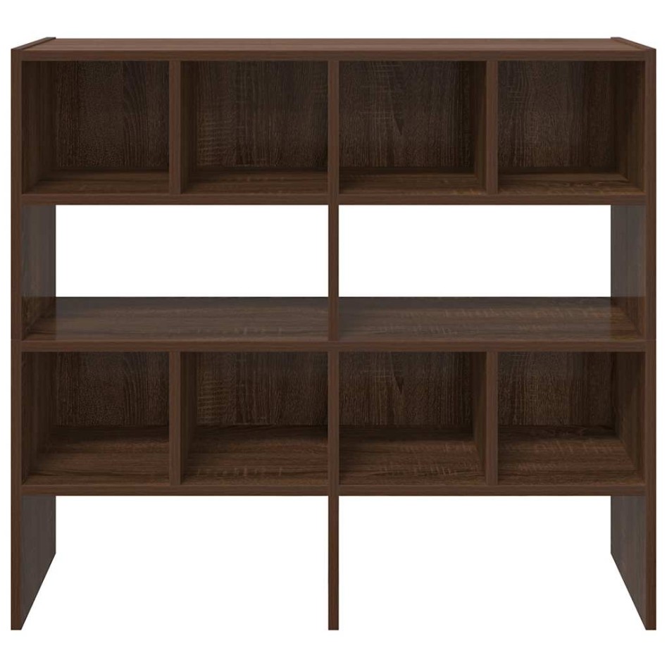 Zapateros 2 uds apilables roble marrón 89,5x30x40