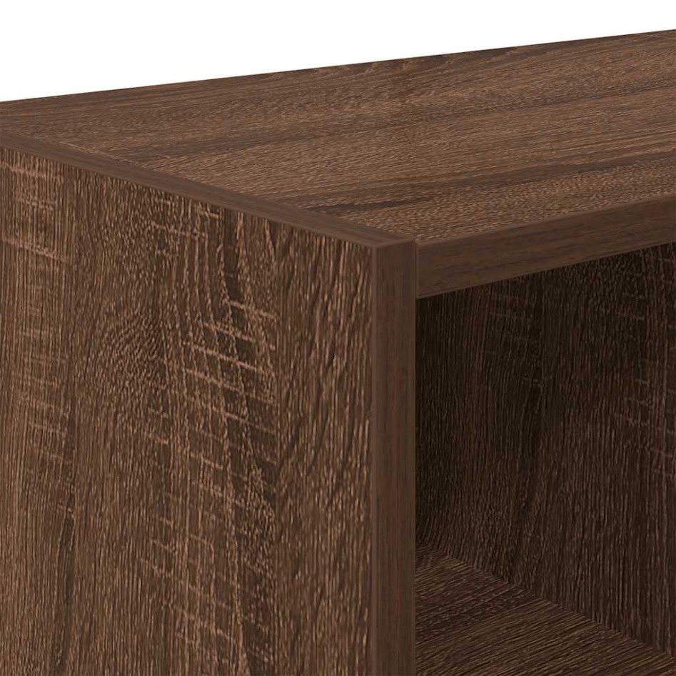 Zapateros 2 uds apilables roble marrón 89,5x30x40