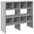 Zapateros 2 uds apilables gris sonoma 89,5x30x40