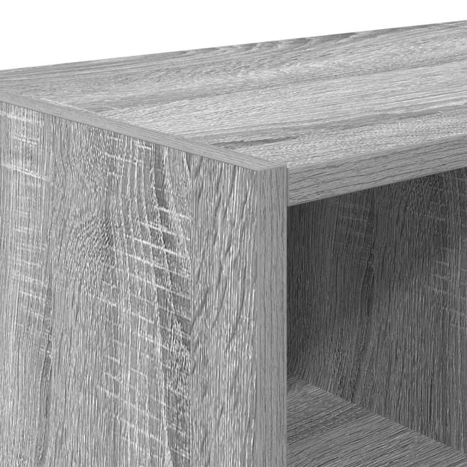 Zapateros 2 uds apilables gris sonoma 89,5x30x40