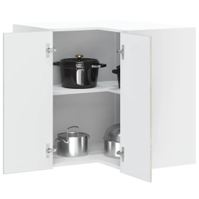 Mueble esquinero cocina Porto madera contrachapada gris
