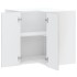Mueble esquinero cocina Porto madera contrachapada gris