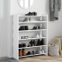 Mueble zapatero madera contrachapada blanco 80x25x100