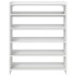 Mueble zapatero madera contrachapada blanco 80x25x100