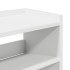 Mueble zapatero madera contrachapada blanco 80x25x100
