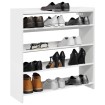 Mueble zapatero madera contrachapada blanco 80x25x81 cm