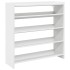 Mueble zapatero madera contrachapada blanco 80x25x81