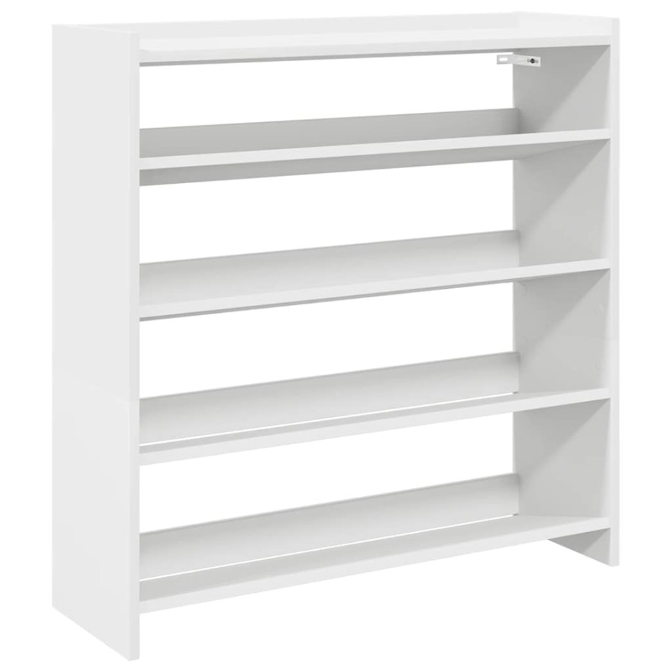 Mueble zapatero madera contrachapada blanco 80x25x81