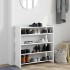 Mueble zapatero madera contrachapada blanco 80x25x81