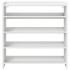 Mueble zapatero madera contrachapada blanco 80x25x81