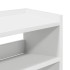 Mueble zapatero madera contrachapada blanco 80x25x81