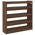 Mueble zapatero madera contrachapada marrón roble 80x25x81