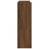Mueble zapatero madera contrachapada marrón roble 80x25x81