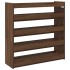 Mueble zapatero madera contrachapada marrón roble 80x25x81