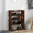 Zapatero madera contrachapada roble ahumado 60x25x81