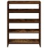 Zapatero madera contrachapada roble ahumado 60x25x81