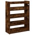 Zapatero madera contrachapada roble ahumado 60x25x81