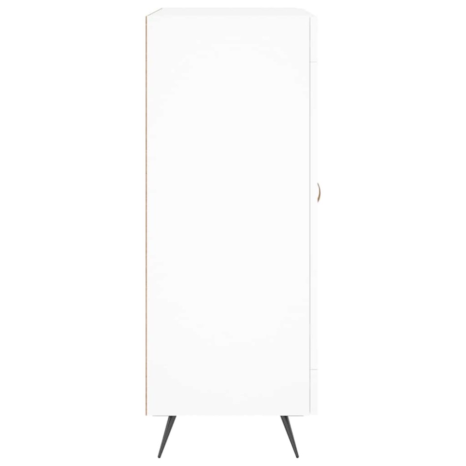 Aparador de madera de ingeniería blanco 69,5x34x90