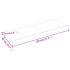 Tablero mesa madera roble tratada marrón oscuro 120x40x(2-6)