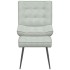 Sillón de relax con reposapiés terciopelo gris