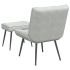 Sillón de relax con reposapiés terciopelo gris