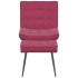 Sillón de relax con reposapiés terciopelo rojo