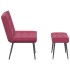 Sillón de relax con reposapiés terciopelo rojo