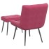 Sillón de relax con reposapiés terciopelo rojo