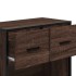 Mesilla de noche roble marrón 60x31x60 cm madera