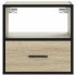 Mesitas de noche de pared 2 unidades roble Sonoma 40x31x39,5