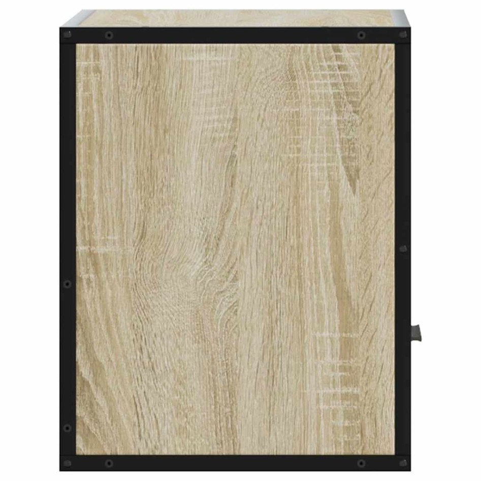 Mesitas de noche de pared 2 unidades roble Sonoma 40x31x39,5