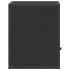 Mesitas de noche de pared 2 unidades negra 40x31x39,5