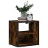 Mesitas de noche pared 2 uds color roble ahumado 40x31x39,5