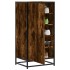 Zapatero madera contrachapada roble ahumado 48x38x97,5