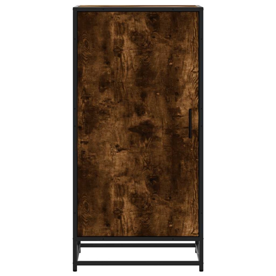 Zapatero madera contrachapada roble ahumado 48x38x97,5