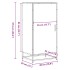 Zapatero madera contrachapada roble ahumado 48x38x97,5
