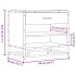 Banco zapatero madera de ingeniería roble sonoma 60x40x53,5