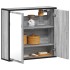 Armario con espejo de baño madera gris sonoma 65x20x60