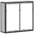 Armario con espejo de baño madera gris sonoma 65x20x60