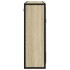 Armario con espejo de baño madera roble sonoma 65x20x60